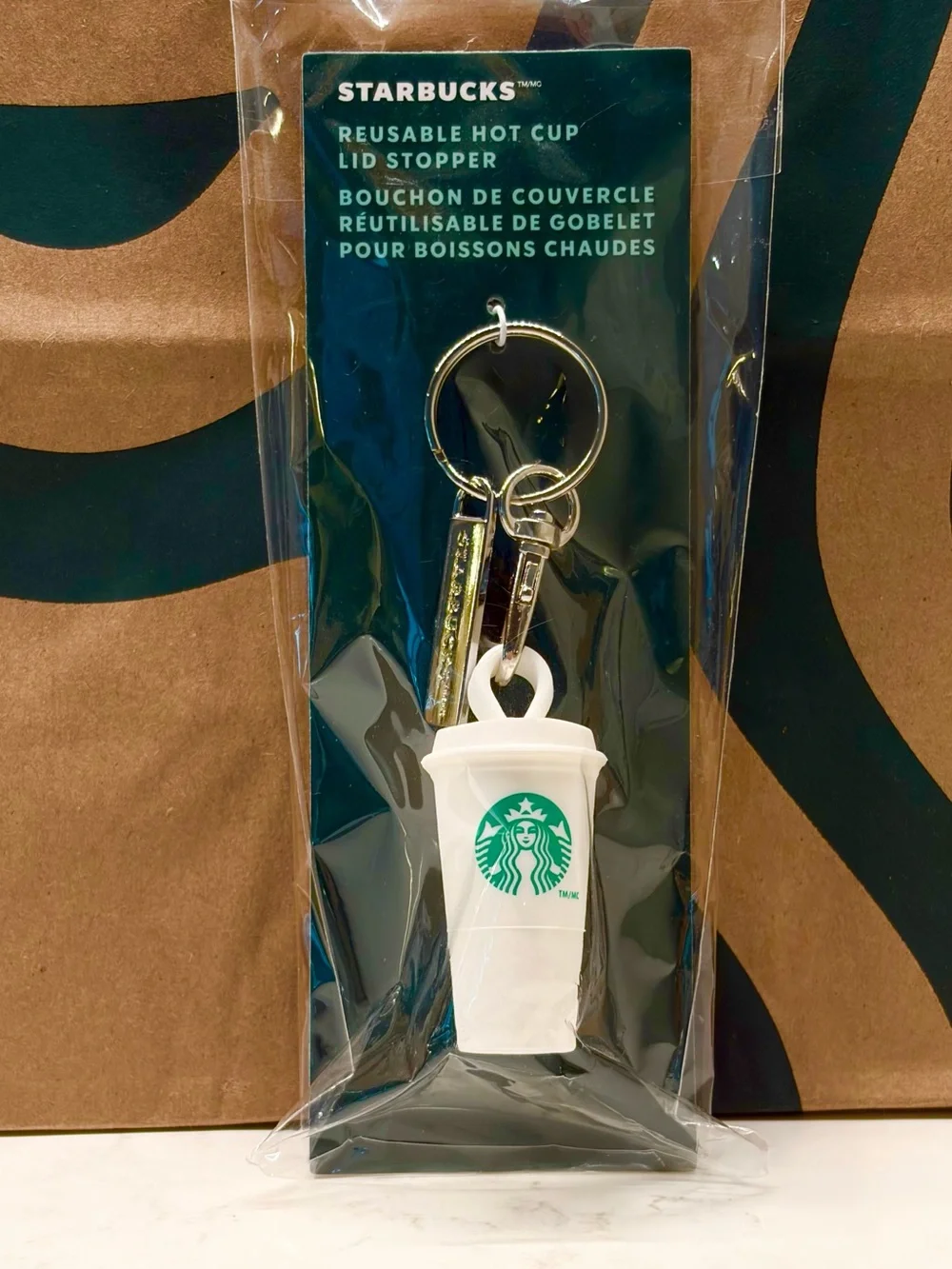 Starbucks - Hot Cup Lid Stopper Keychain